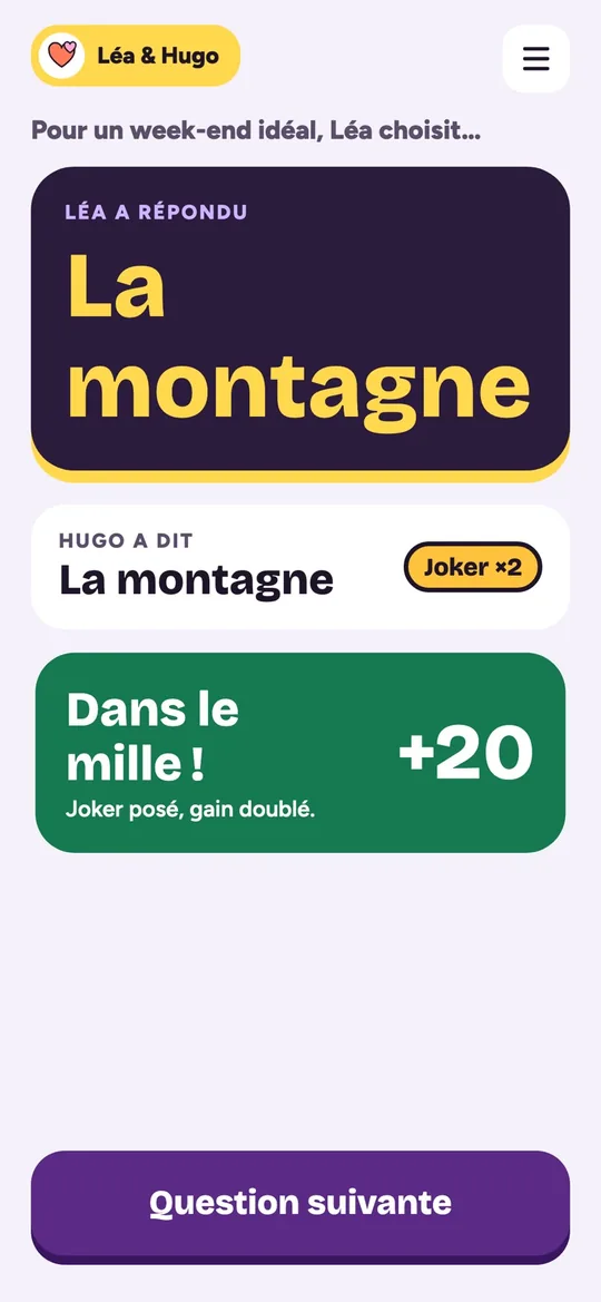Zero Secret — jeu de soirée — écran 4
